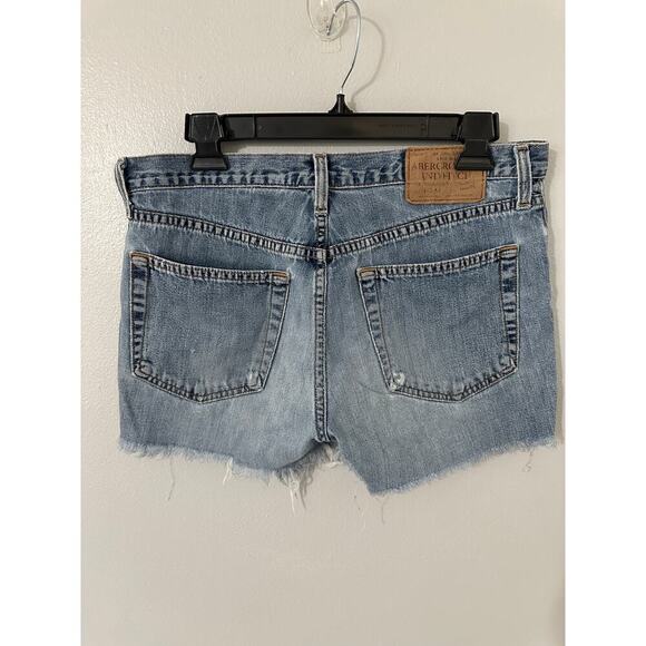 Abercrombie & Fitch Mid-Rise Cut Off Shorts 1892 sz 29 - Picture 3 of 5